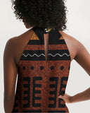 Mudcloth Inspired Women's Halter Dress