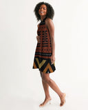 Mudcloth Inspired Women's Halter Dress