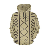 Tan & Black Afrocentric Hoodie